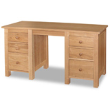 Direct Forest Products Oakhampton Double Pedestal Dressing Table in Ash