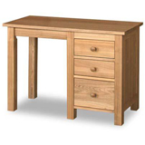 Direct Forest Products Oakhampton Single Pedestal Dressing Table in Ash