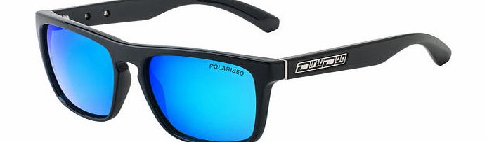 Dirty Dog Mens Dirty Dog Monza Sunglasses - Black/Blue Lens