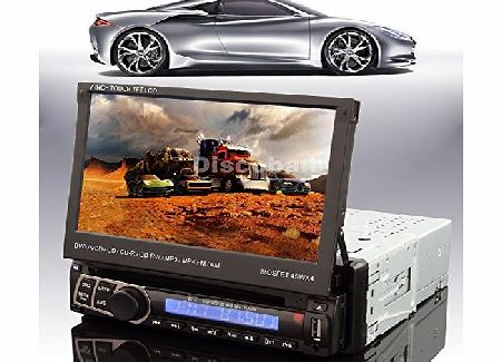 discoball  7 Iinch Car DVD Player 1 Din in Dash Touch Screen Bluetooth Stereo FM Radio iPod USB Detachable amp; fully Auto