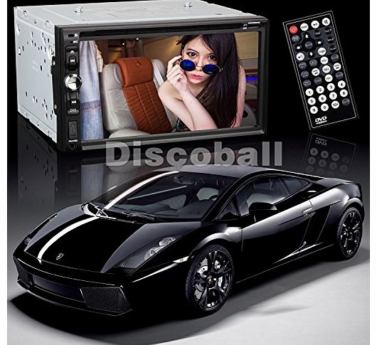 discoball  7`` inch Dash Double 2 DIN Car CD DVD Player Digital Touch Screen Stereo Bluetooth MP3 GPS NAVIGATION