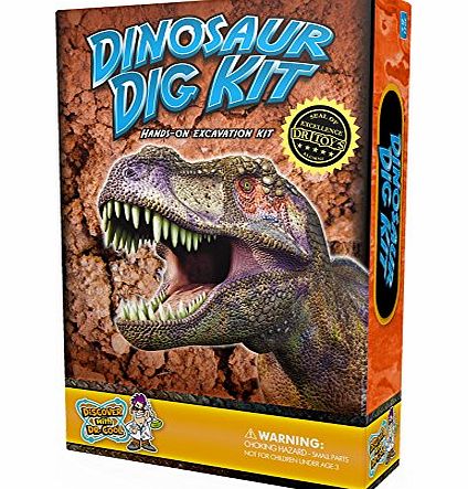 Discover with Dr. Cool Dinosaur Digging Kit - Excavate 3 Genuine Dino Specimens!