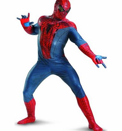 Disguise Costumes The Amazing Spider-Man Movie Adult Jumpsuit Costume, Red/Blue/Black, Xx-Large (50-52)