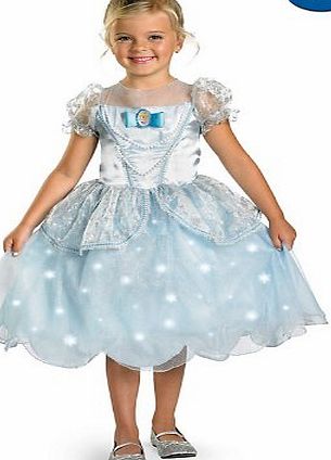 Disguise Girls Deluxe Disney Cinderella Light Up Dress