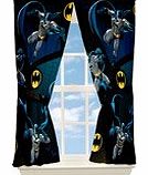Disney Batman Flying Bats Set Of 2 Curtains(These are not blackout curtains)