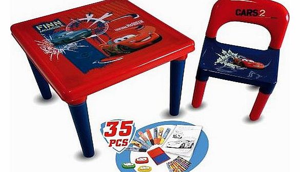 Cars Activity Table with Accessory Pack (35 Pieces)