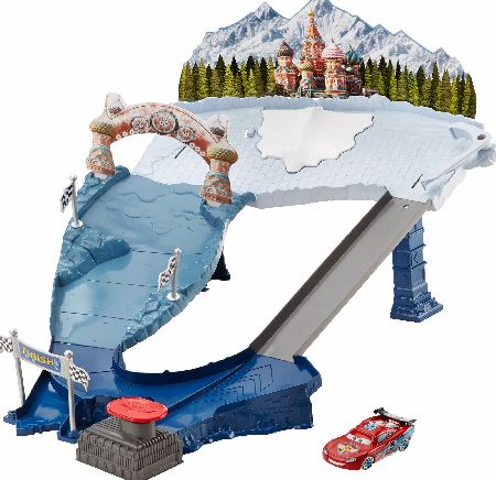 Disney Cars Ice Racers Snowdrift Spinout Track Set