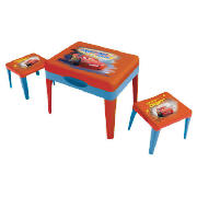 Cars Sand & Water Table & 2 Stools