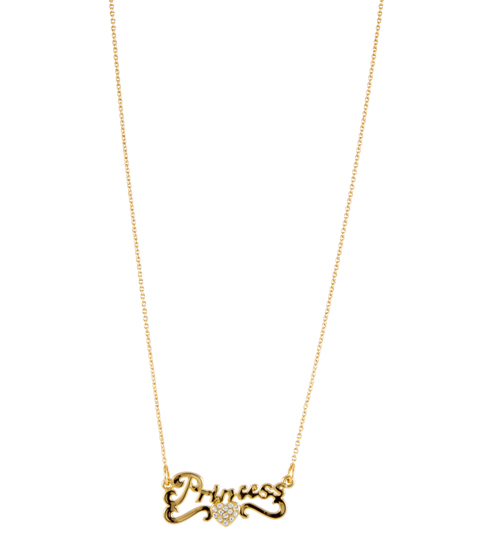 14ct Gold Plated Disney Princess Charm Necklace