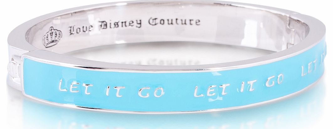 14kt White Gold Plated Frozen Let It Go Bangle