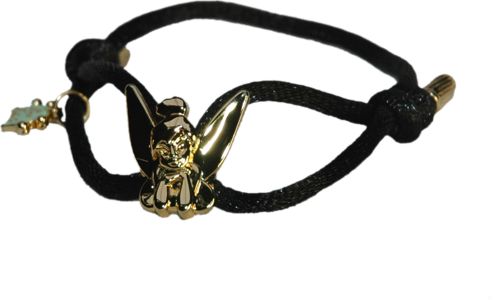 Black Tinkerbell Silk Cord Bracelet from Disney