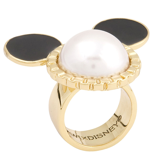 Gold Plated and Ivory Pearl Minnie Mouse Mawi