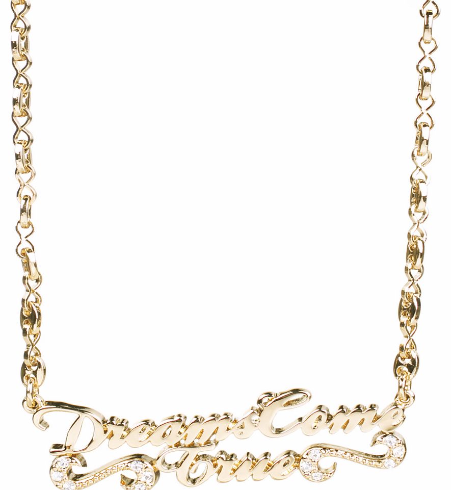 Gold Plated Dreams Come True Necklace from