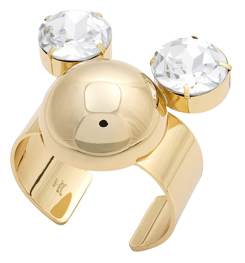 Gold Plated Swarovski Ears Minnie Mouse Mawi