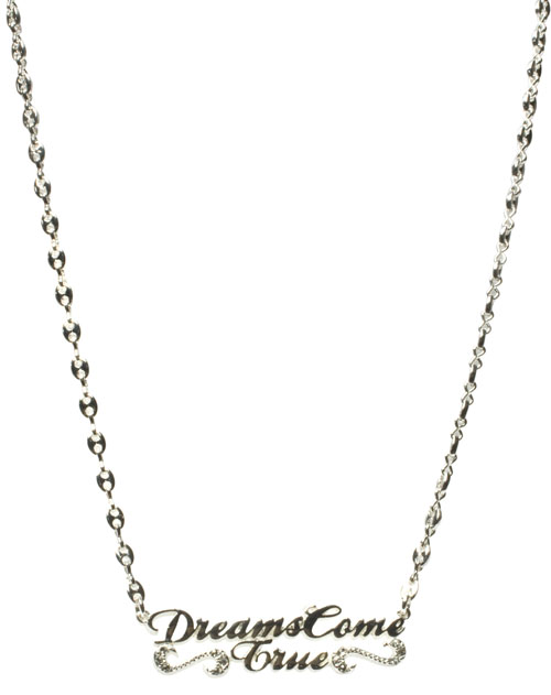 Silver Plated Dreams Come True Necklace from Disney Couture