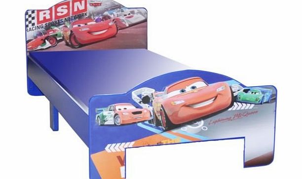 Disney  CARS CHILDRENS SINGLE SIZE BED BOYS BLUE CAR BEDROOM BRAND NEW