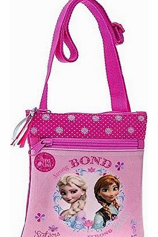 Disney Frozen Anna Elsa Girls Pink Bag Shoulder Handbag Clutch Purse Kids Childrens Toy