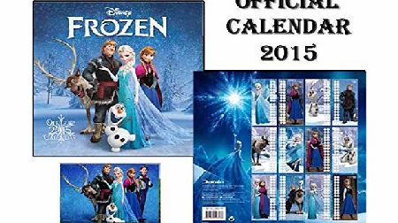 Disney Frozen  OFFICIAL CALENDAR 2015   DISNEY FROZEN FRIDGE MAGNET