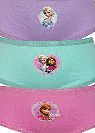 Disney Frozen Elsa amp; Anna 3 Pack Girls Pants / Knickers