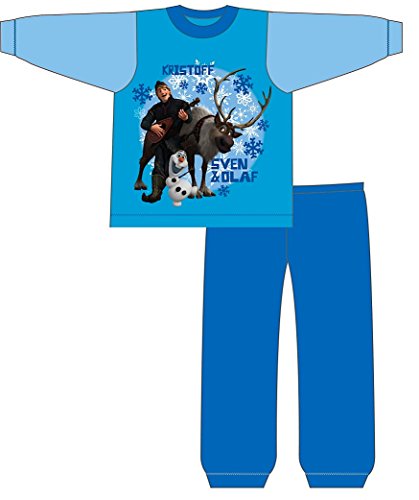 Disney Frozen Kristoff Sven Olaf Boys Blue Pyjamas Pjs Size 12-18 Months