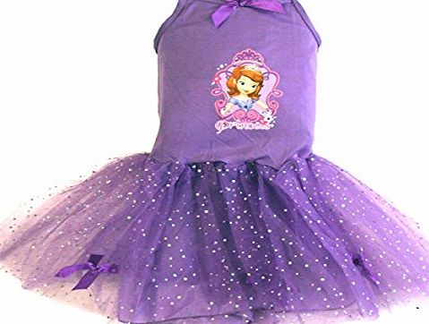 Disney Girls Disney Princess Sofia The First Sequin Ballet Tutu Dress (3-4 Years)
