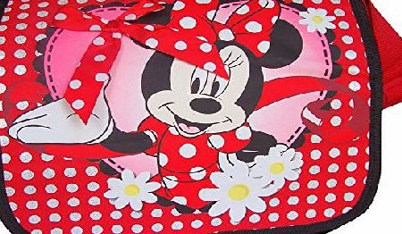 Disney Girls Disney Red Polka Dot Minnie Mouse Adjustable School Shoulder Bag
