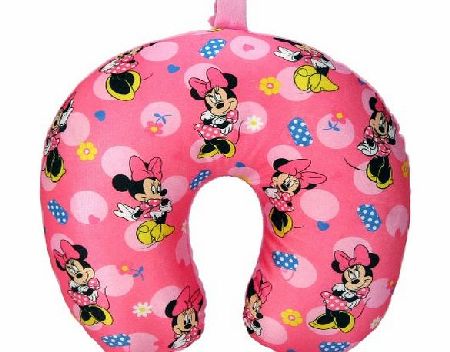 Disney Girls Travel Neck Pillow (Pink Minnie Mouse)