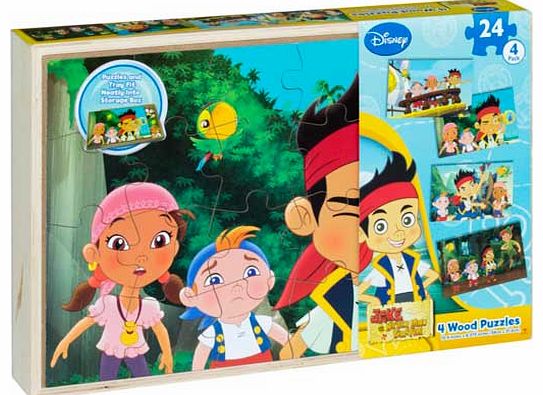 Jake and the Never Land Pirates 4 Wooden Puzzles