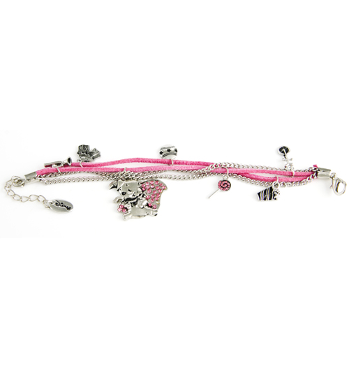 Dumbo Pink and Silver Charm Bracelet from Disney