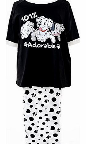 Ladies Disney Pyjama Sets (18/20, black/white)