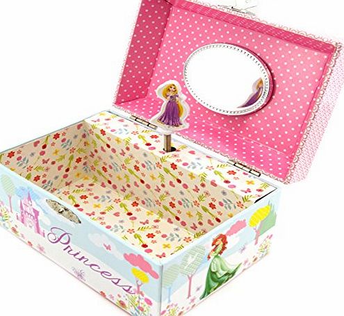 Disney Princess Musical Jewellery Box - Twirling Rapunzel Figure Inside
