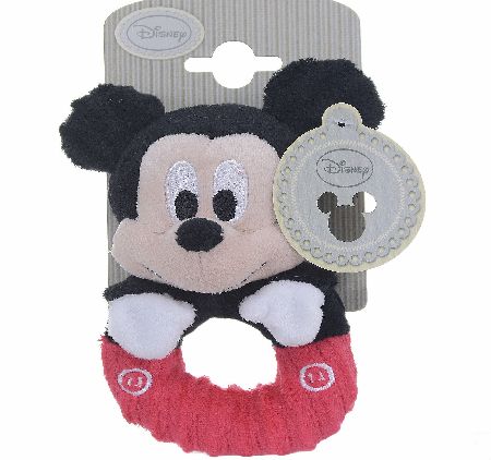Disney Mickey Mouse Cord Ring Rattle