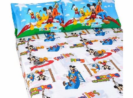 Disney Mickey Mouse Friends 4-Piece Double Bed Sheet Set(No duvet cover included)