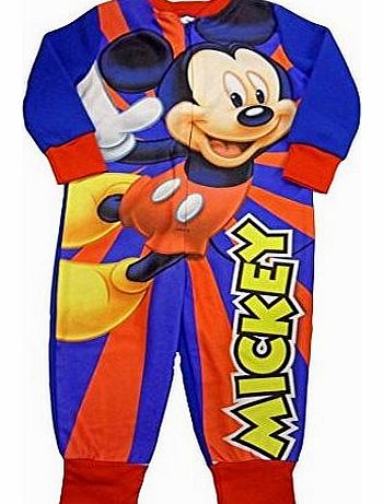 Mickey Mouse Onesie Fleece All In One Pyjamas Sleepsuit (18-24 Months)