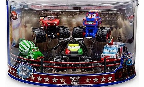 Monster Truck Mater 5 Pc. Deluxe Figure Set: Disney Pixar Cars Toon Series