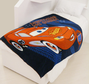 Pixar Cars `ightning McQueen`Small Fleece Blanket
