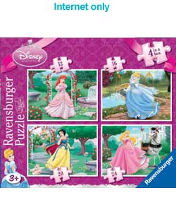 Disney Princess - 4 in a Box Puzzles