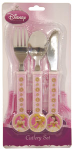 disney Princess 3 Piece Cutlery Set