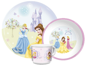 Princess 3 Piece Tableware Set