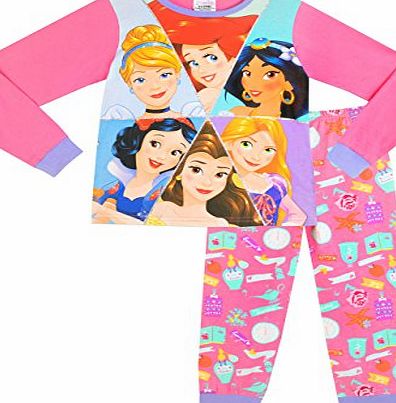 Disney Princess Girls Cinderella Ariel Belle Jasmine Rapunzel and Snow White Pyjamas Age 4 to 5 Years