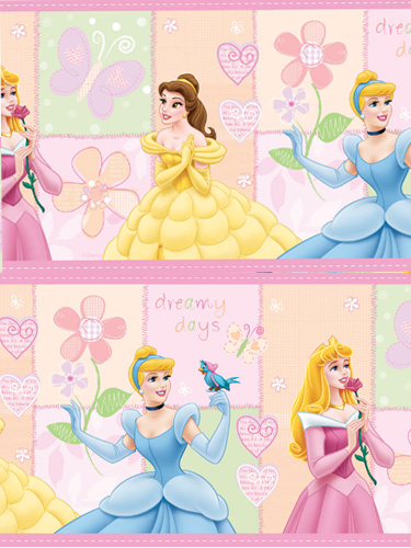 Disney Princess Large Wallpaper Border Self Adhesive 9and#39;and39;