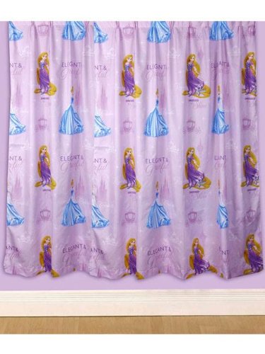 Disney Princess Sparkle Curtains 66`` x 54`` Drop