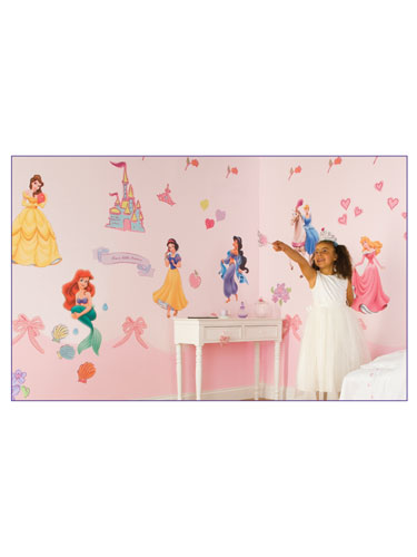 Disney Princess Wall Stickers Room Makeover Kit - Giant Wall Stickers