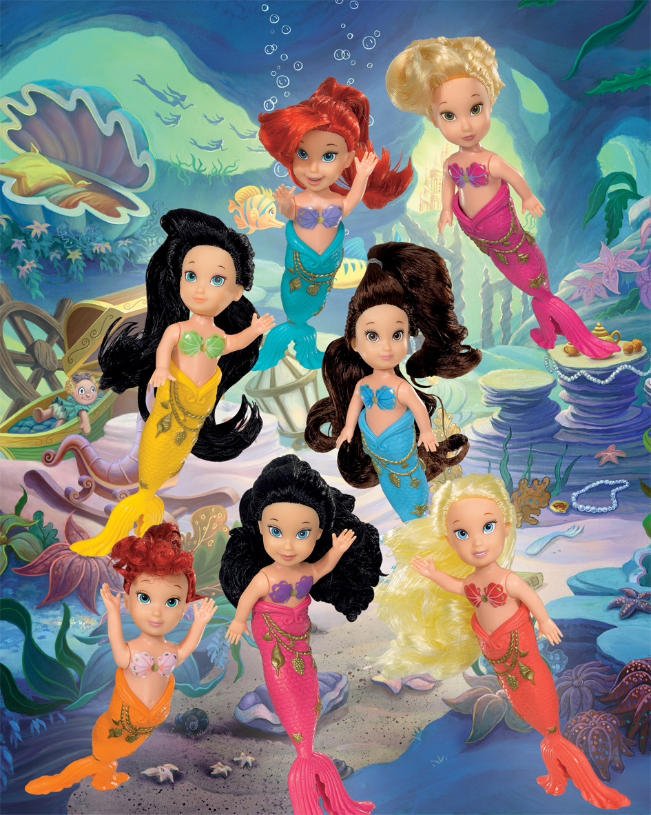 Disney Princess Young Mermaid Sisters