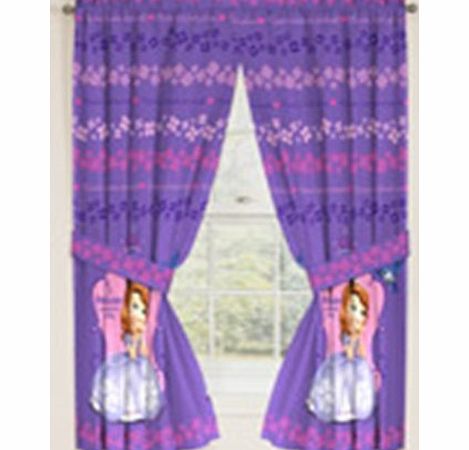 Sofia the First - Disney Princess Curtains Window Panels | The Pair Measures 82 x 63 inch (208 x 160 cm)