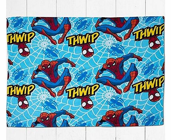 Spiderman Ultimate Thwip Rotary Fleece Blanket, Multi-Colour