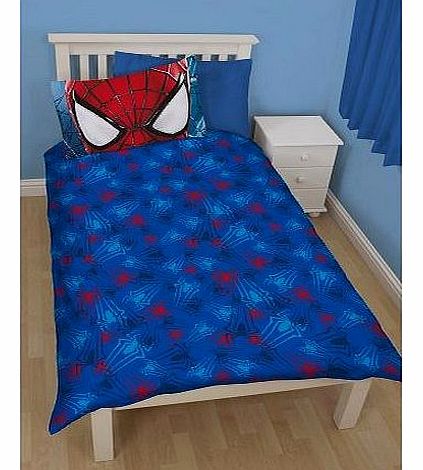 Spiderman Web 3D Single Panel Duvet Set