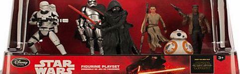 Disney Star Wars The Force Awakens 6 Figurine Playset (Flamtrooper, Captain Phasma, Kylo Ren, Rey, BB-8 and Finn)