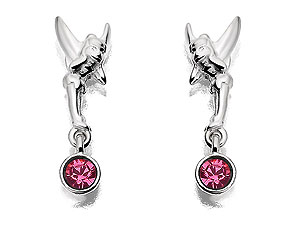 Sterling Silver Tinkerbell Pink Crystal