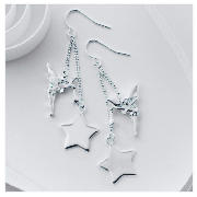 Disney Tinkerbell and Star Charm Drop Earrings